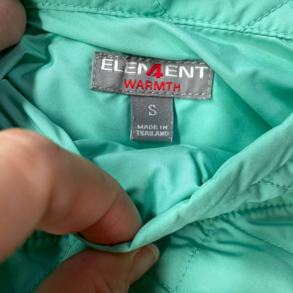 PETER MILLAR Womens Element Warmth Reversible Quilted Vest Size Small Green Blue - Picture 8 of 8